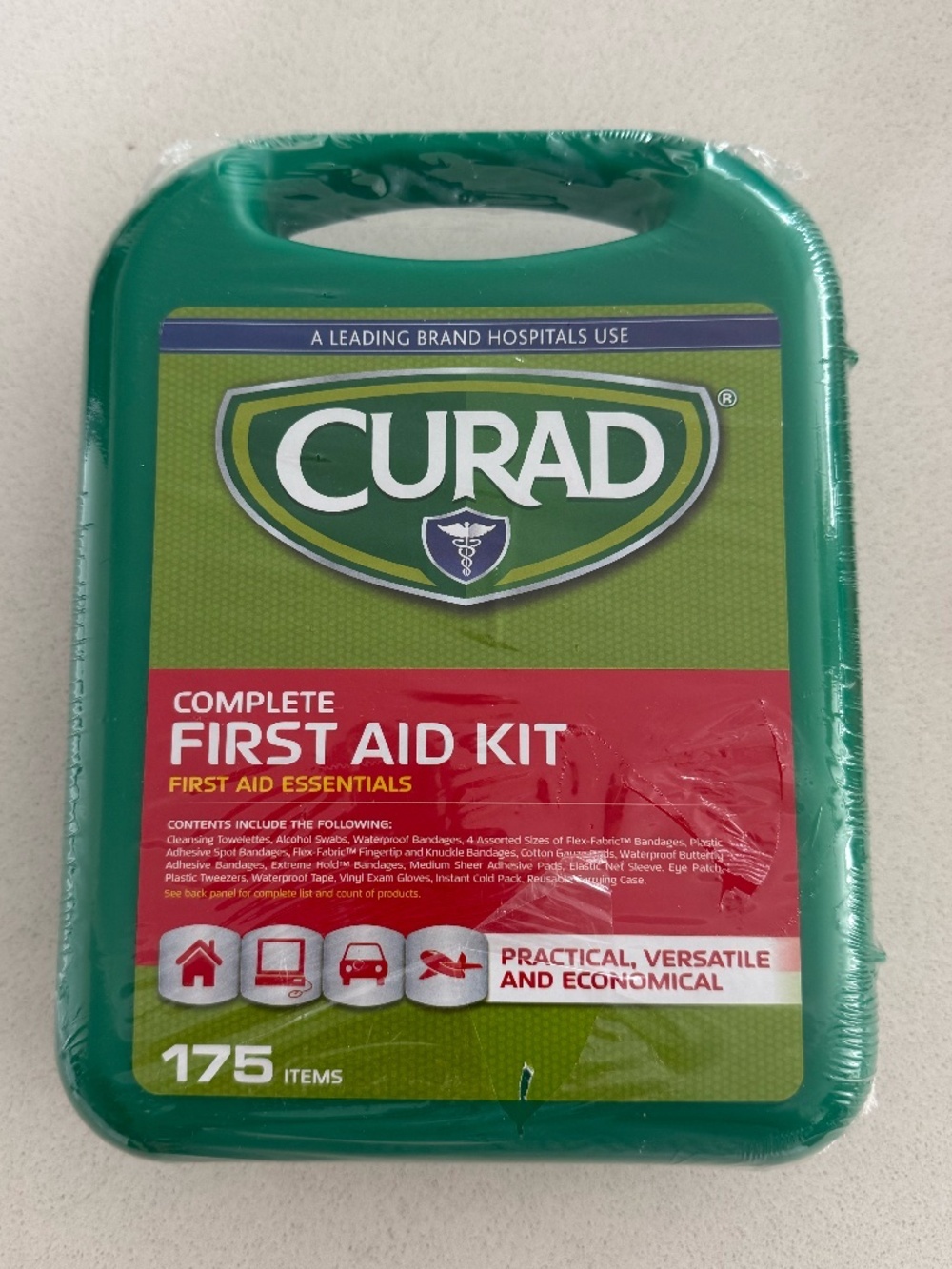 NWT CURAD Complete First Aid Kit – 175 Pieces | Sealed Emergency Medical Kit